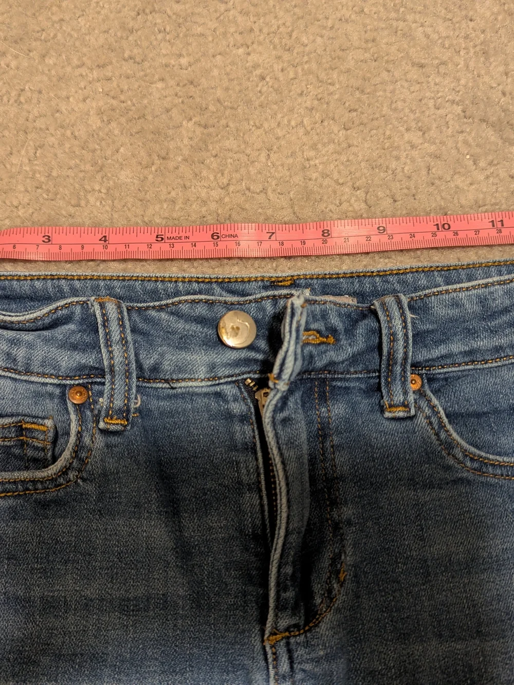 Joe's Jeans Medium Blue Frayed Denim Shorts